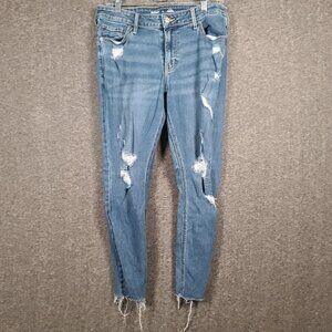 Old Navy Women's Mid-Rise Rockstar Super Skinny Size 12 Jeans